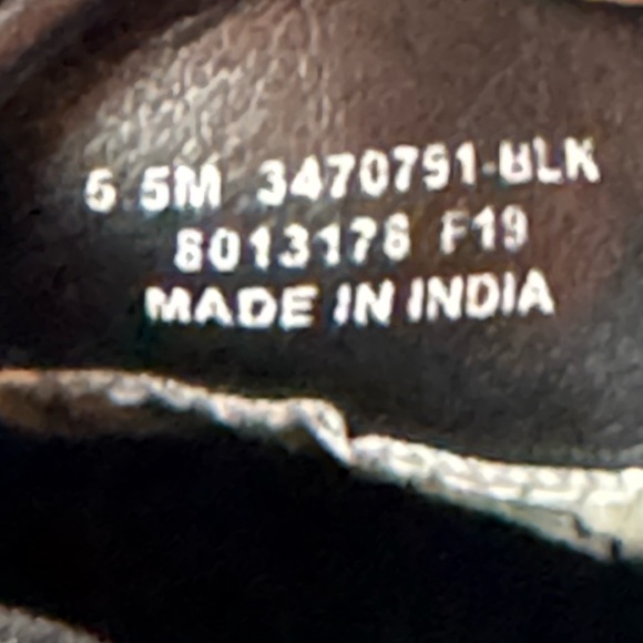 Frye Black Leather Sindy Moto Low Lace-Up Shoes EUC 5.5 - Picture 5 of 5